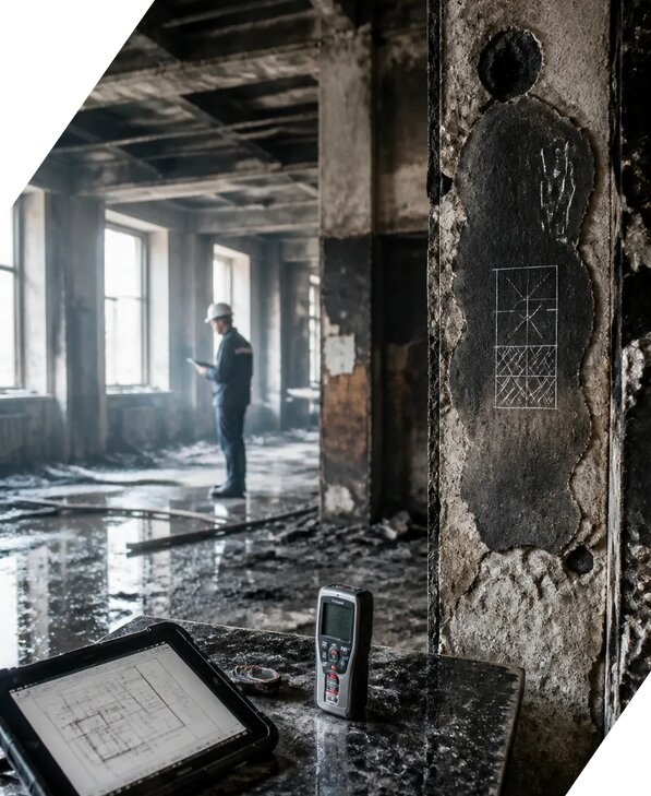 Обследование зданий после пожара в Дагестанских Огнях от 15485 р. | ЭкспертизаРоссия