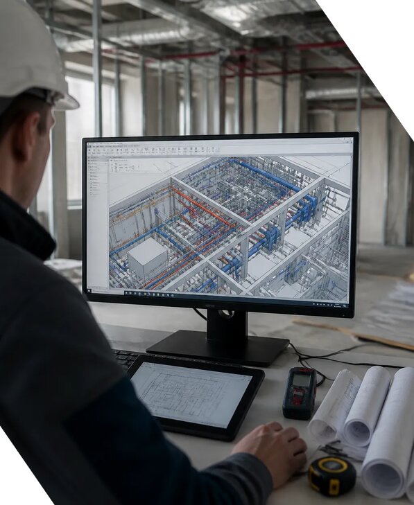 Создание BIM модели инженерных сетей для объектов в Дагестанских Огнях